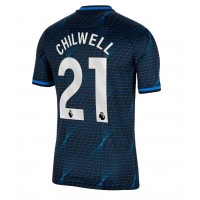 Camiseta Chelsea Ben Chilwell #21 Segunda Equipación Replica 2023-24 mangas cortas